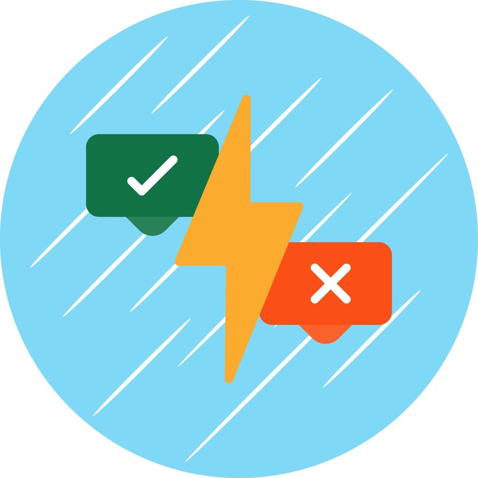 Conflict Vector Icon Design