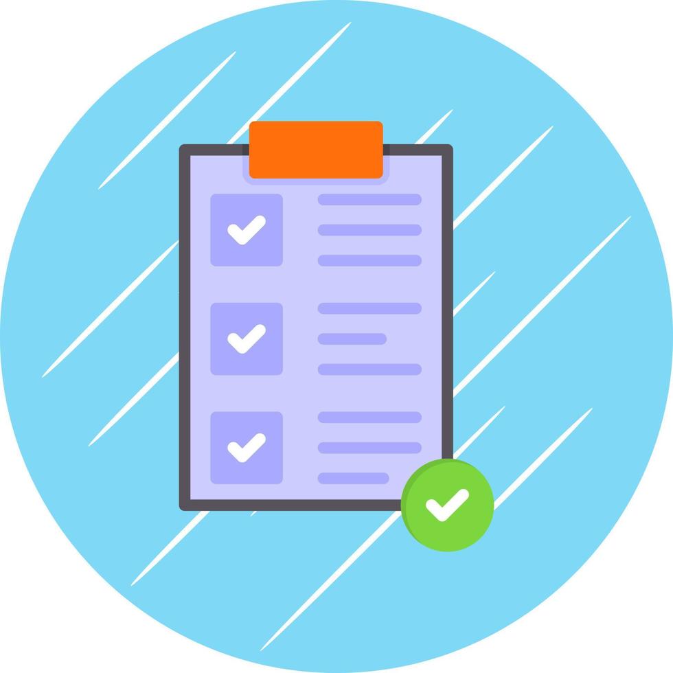 Completed Task Vector Icon Design