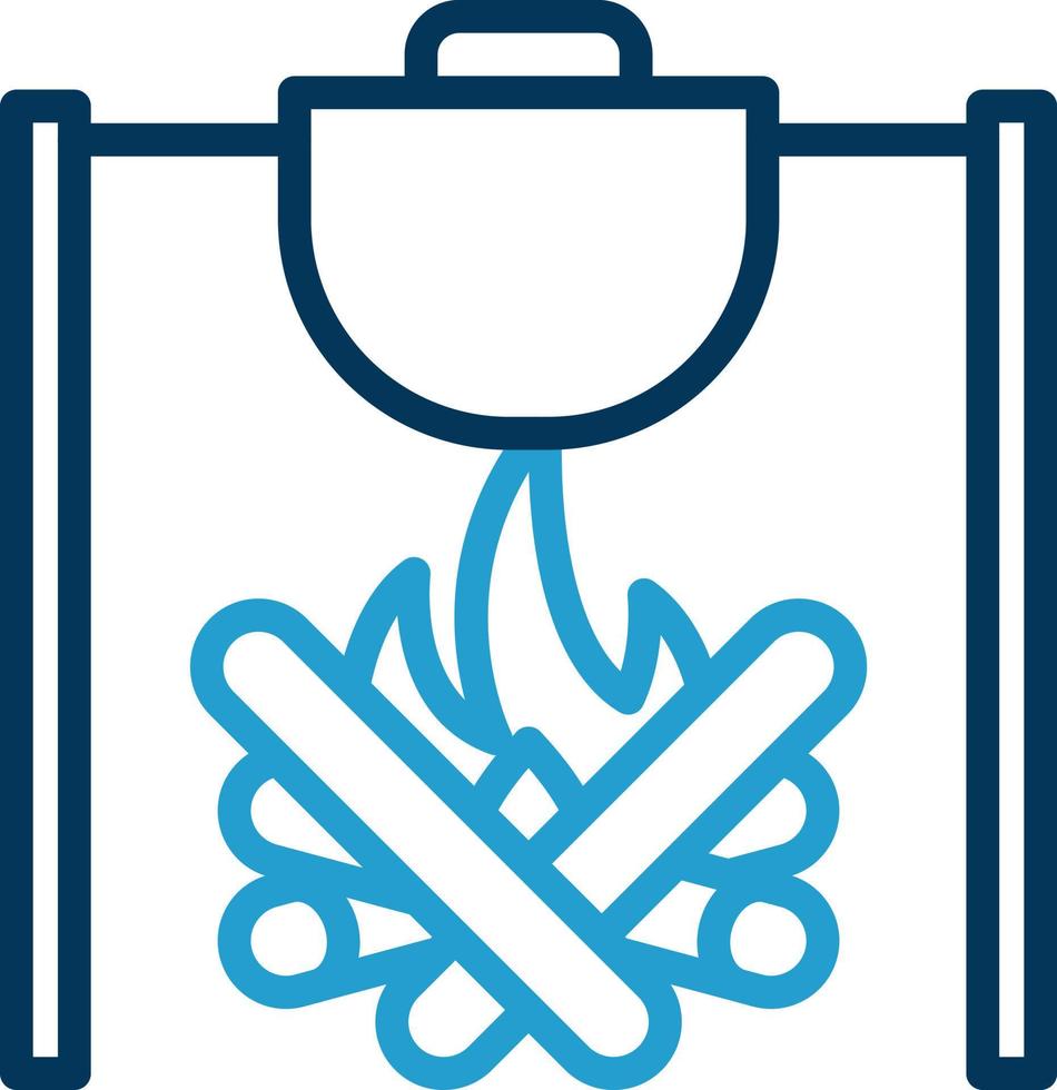 Outdoor Meal Vector Icon Design