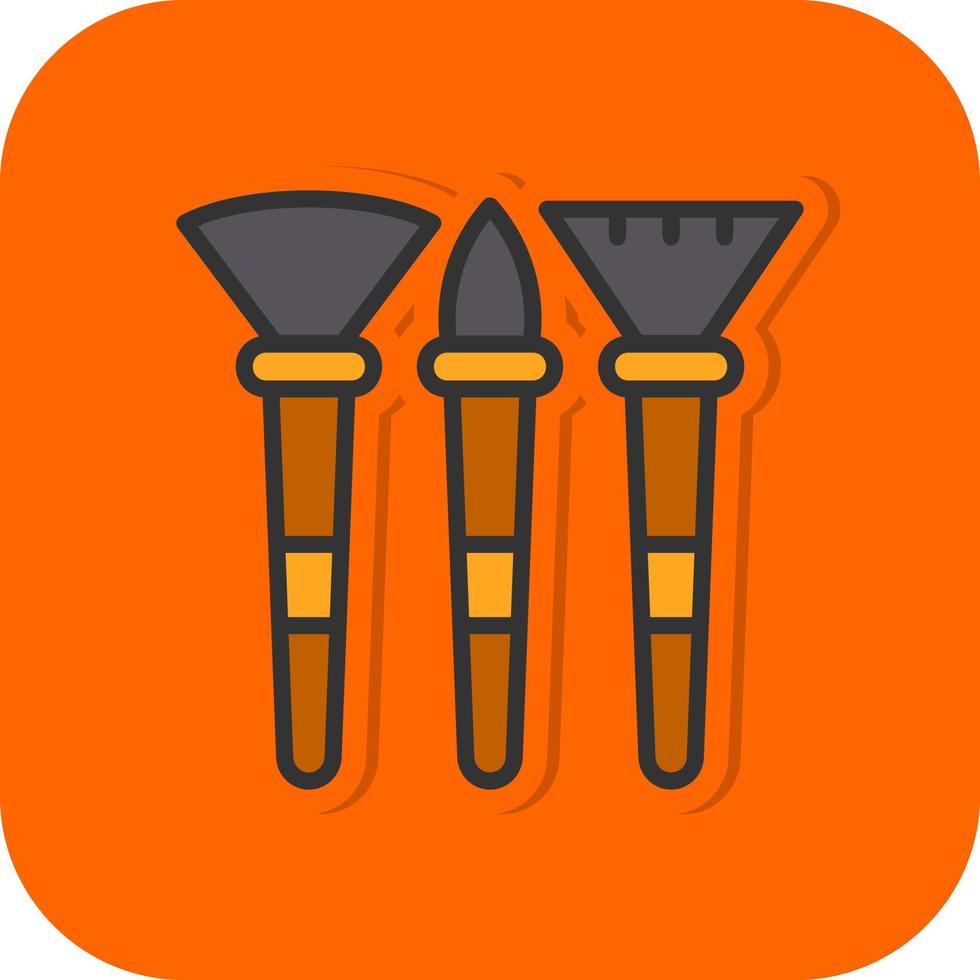 Makeup Brushes Vector Icon Design