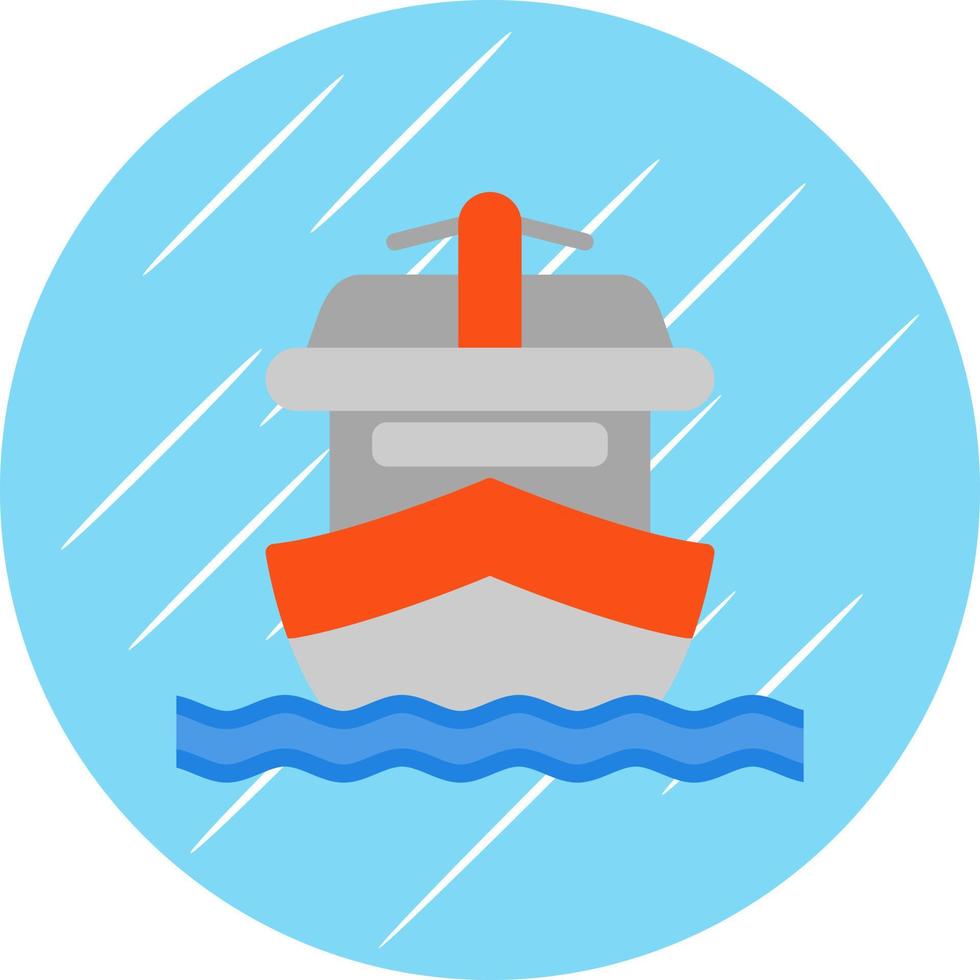 Yatch Vector Icon Design