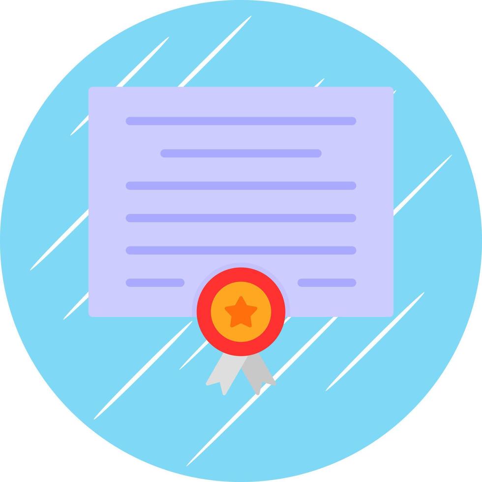Certificate Vector Icon Design