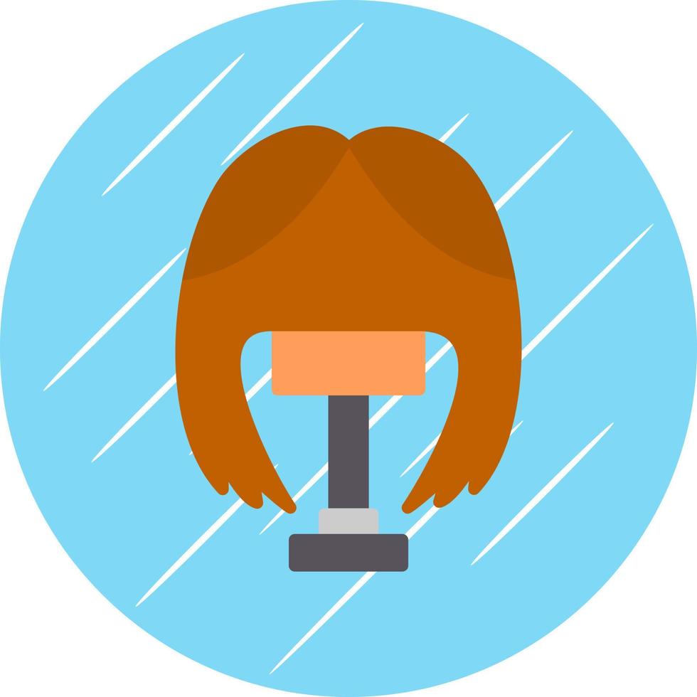 Wig Vector Icon Design