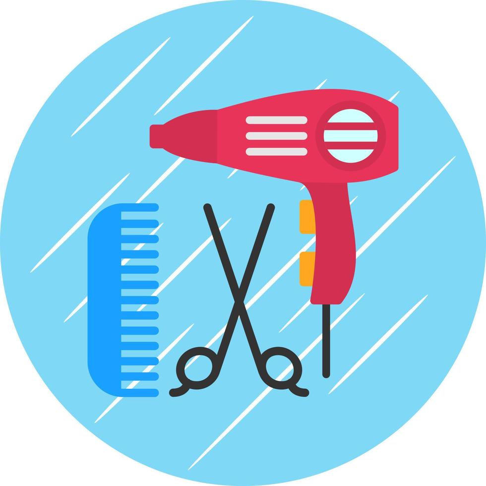 Hairdressing Vector Icon Design