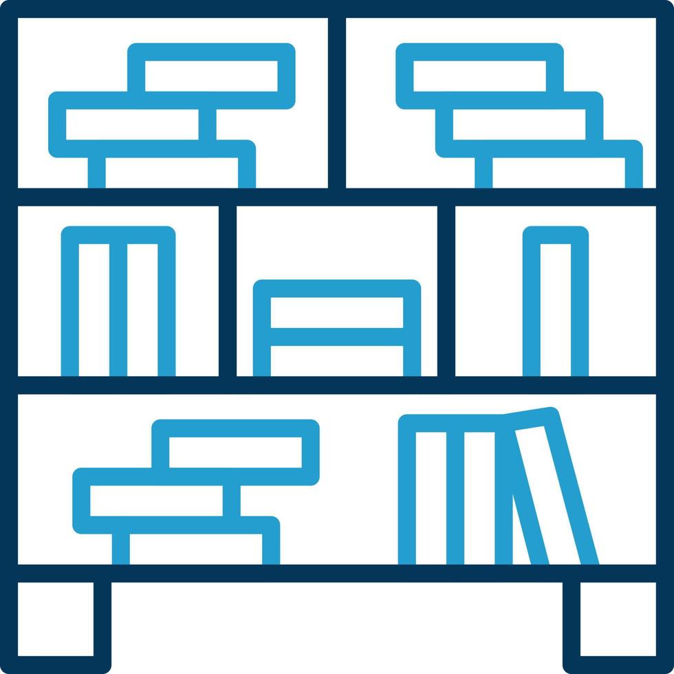 Bookcase Vector Icon Design