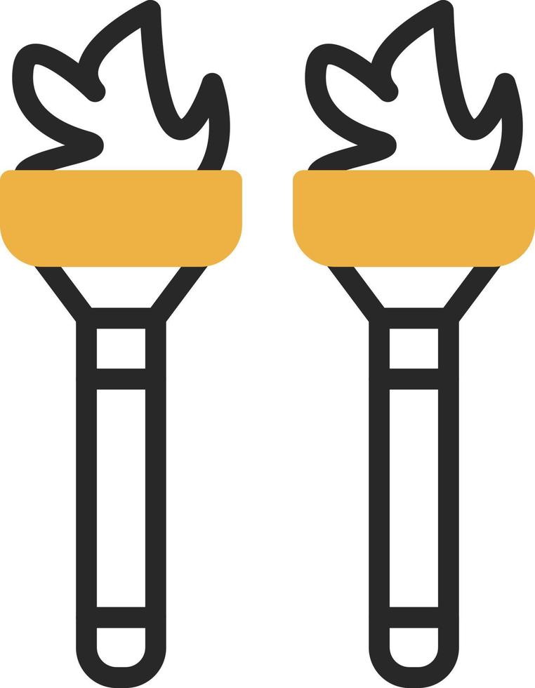 Flambeaux Vector Icon Design