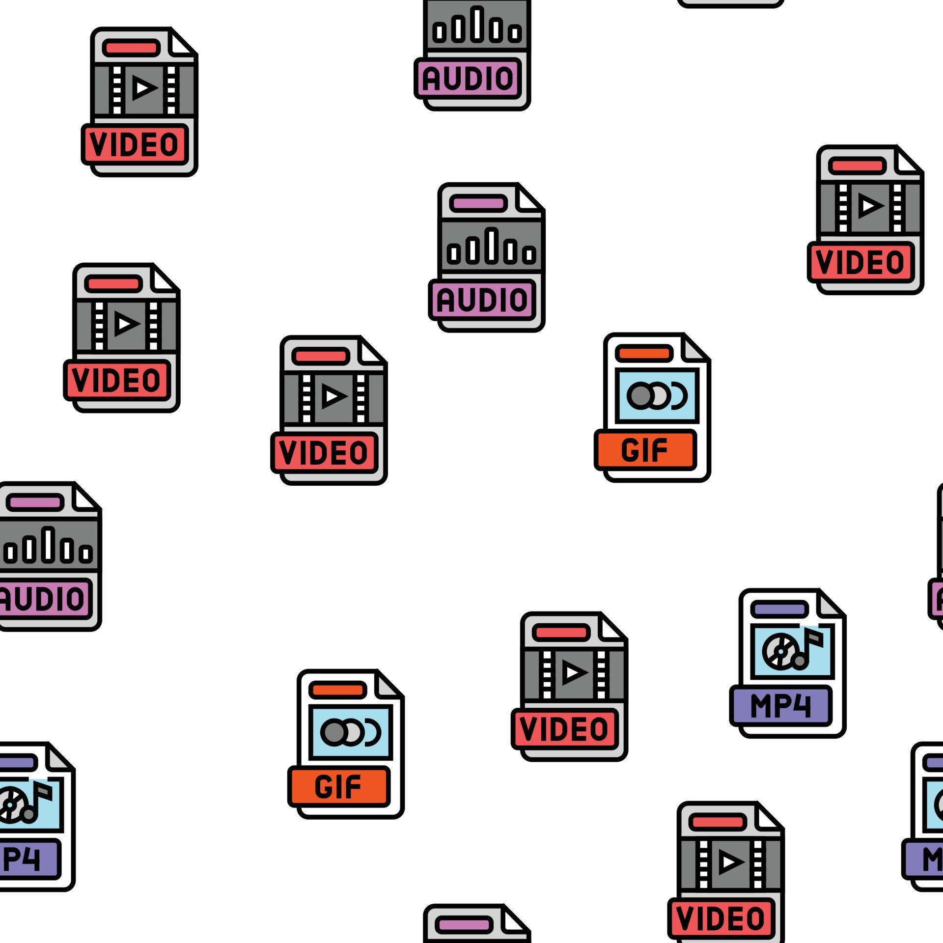 file format document vector seamless pattern 21229695 Vector Art at ...