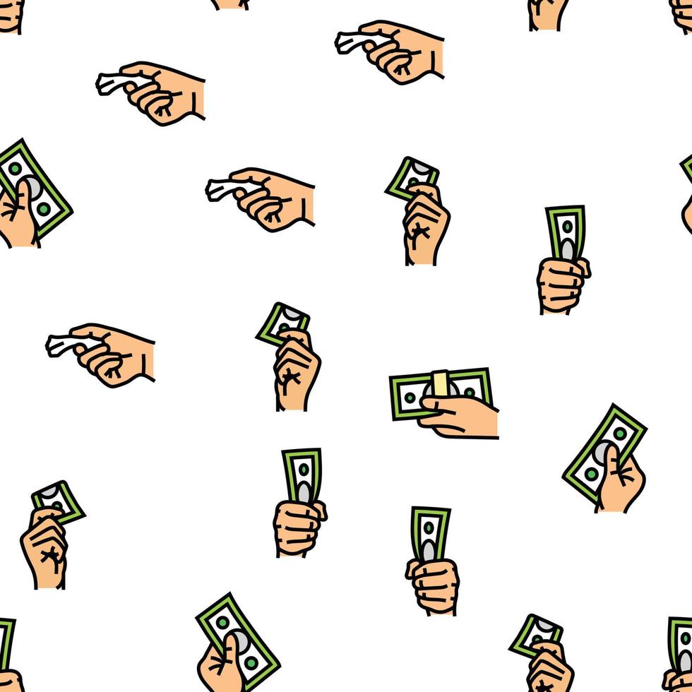 money cash payment dollar finance vector seamless pattern