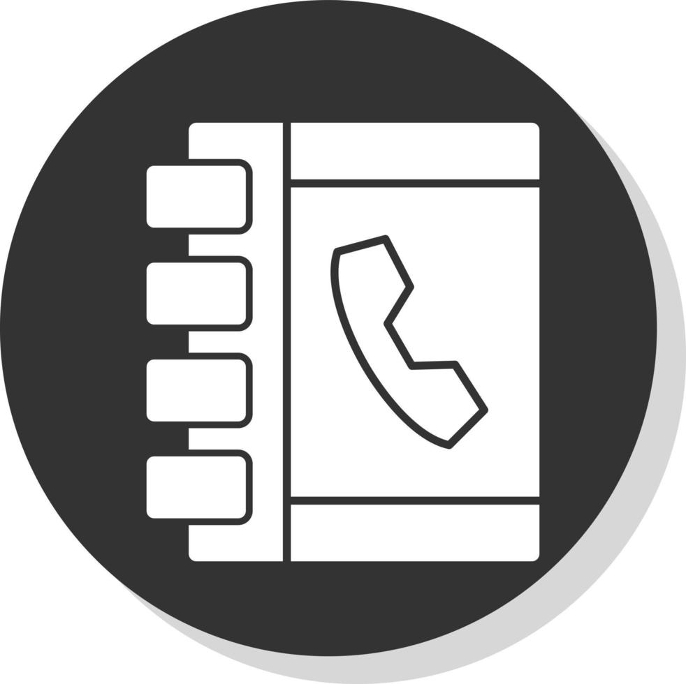 Phone Book Vector Icon Design