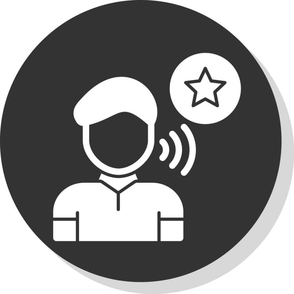 Influencer Vector Icon Design