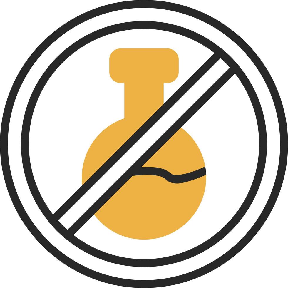 No Chemical Vector Icon Design