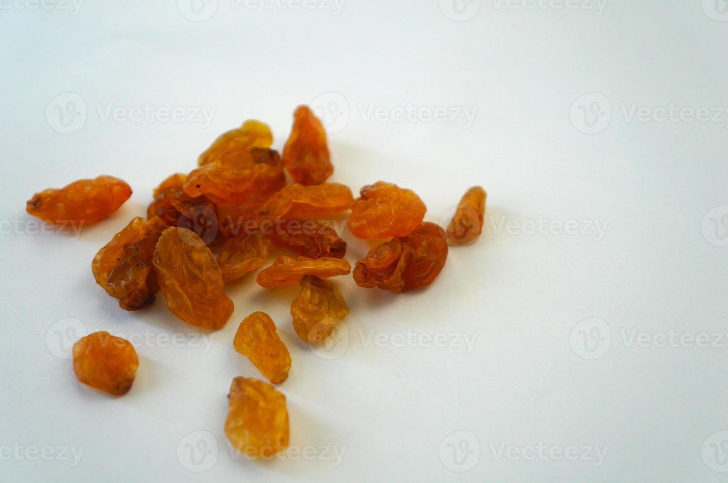 raisins isolated on white background with clipping path photo