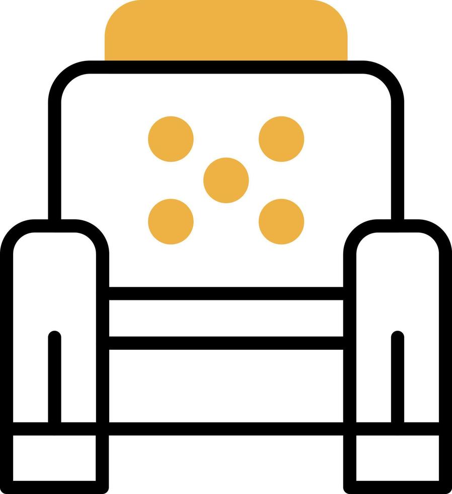 diseño de icono de vector de sillón