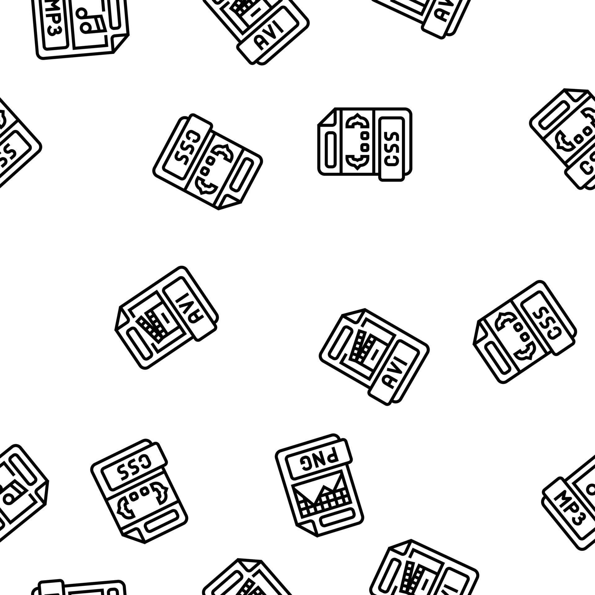 file format document vector seamless pattern 21230706 Vector Art at ...