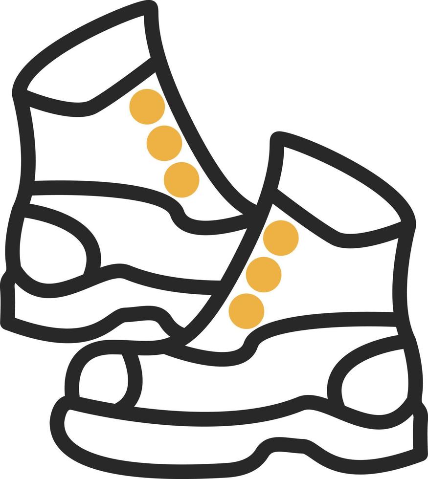 diseño de icono de vector de botas