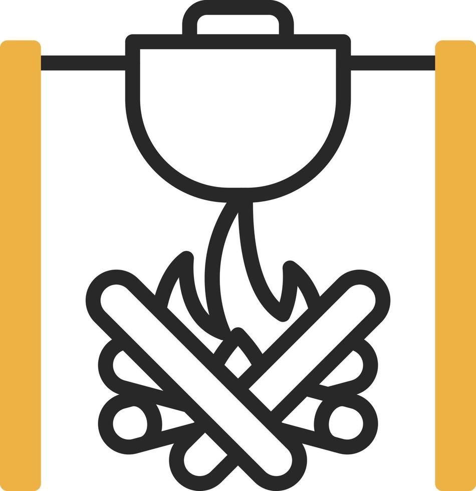 Outdoor Meal Vector Icon Design