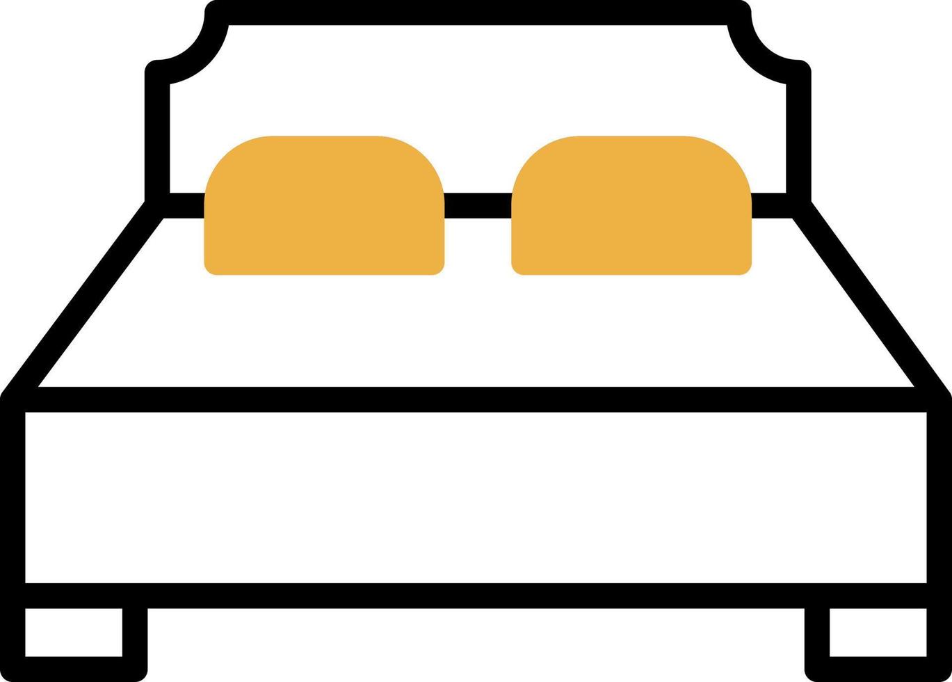 Bed Vector Icon Design