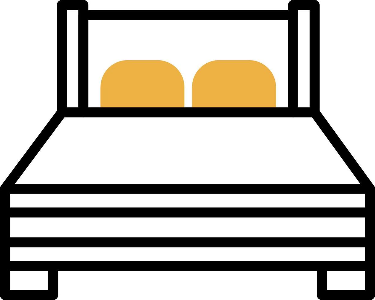 Bed Vector Icon Design