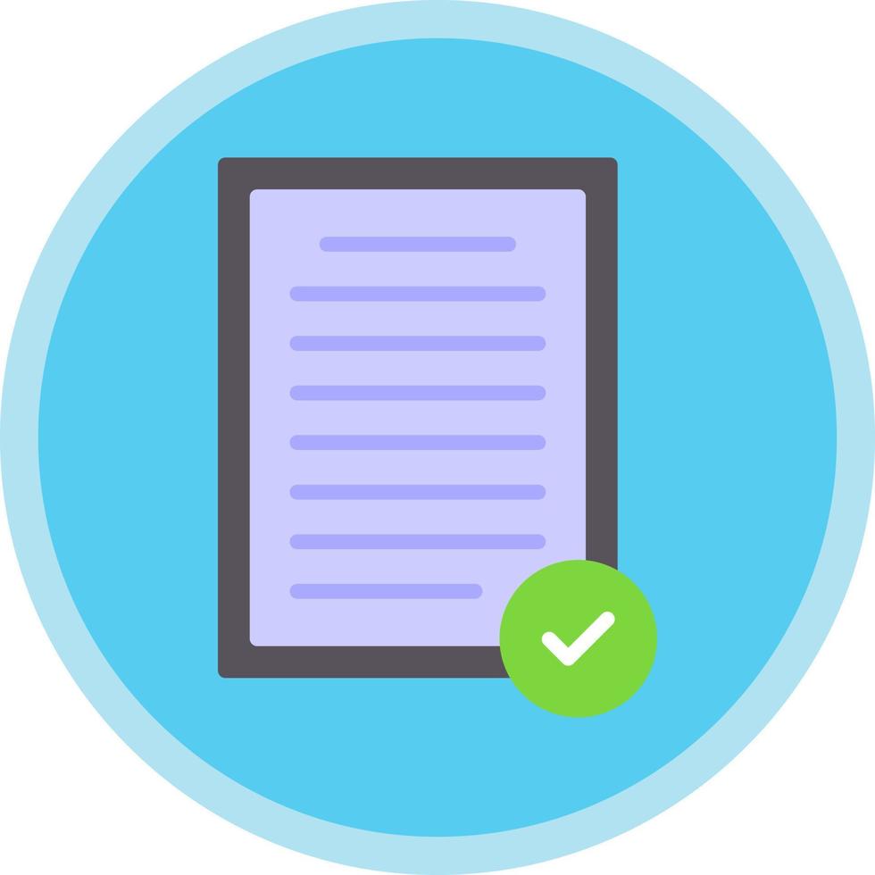 Checked Vector Icon Design