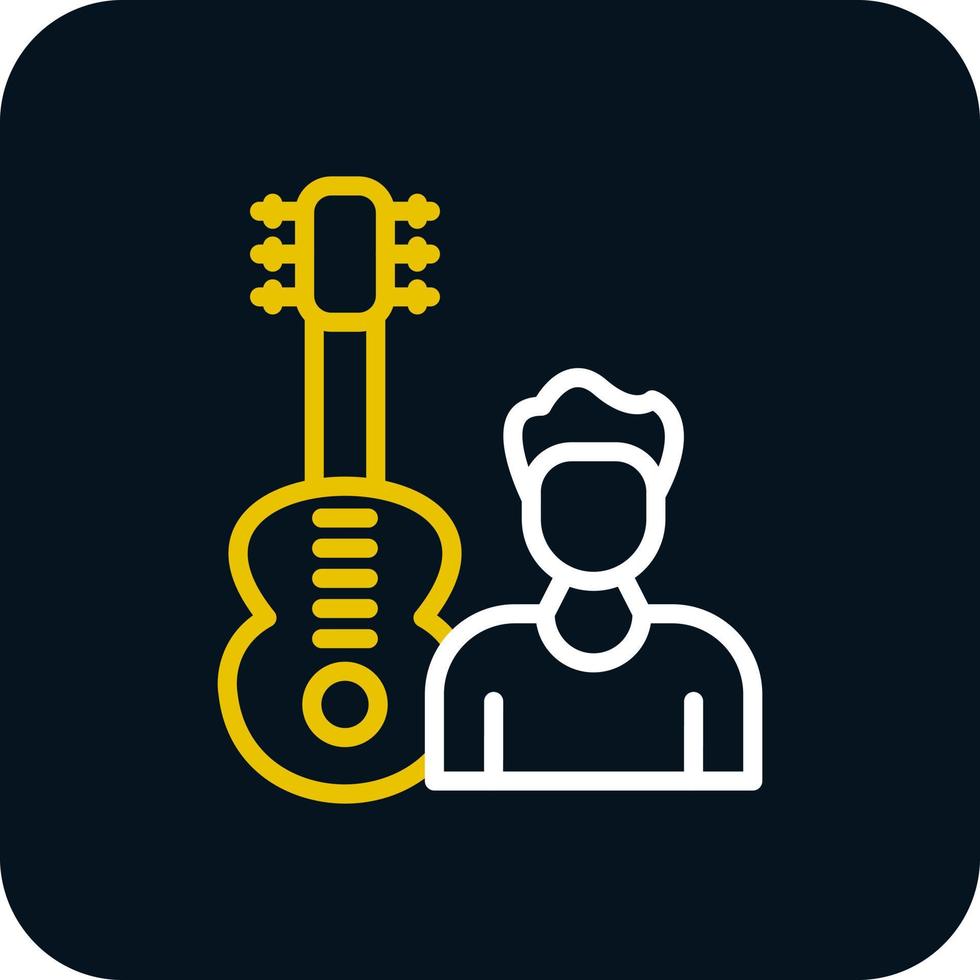 Guitarist Vector Icon Design