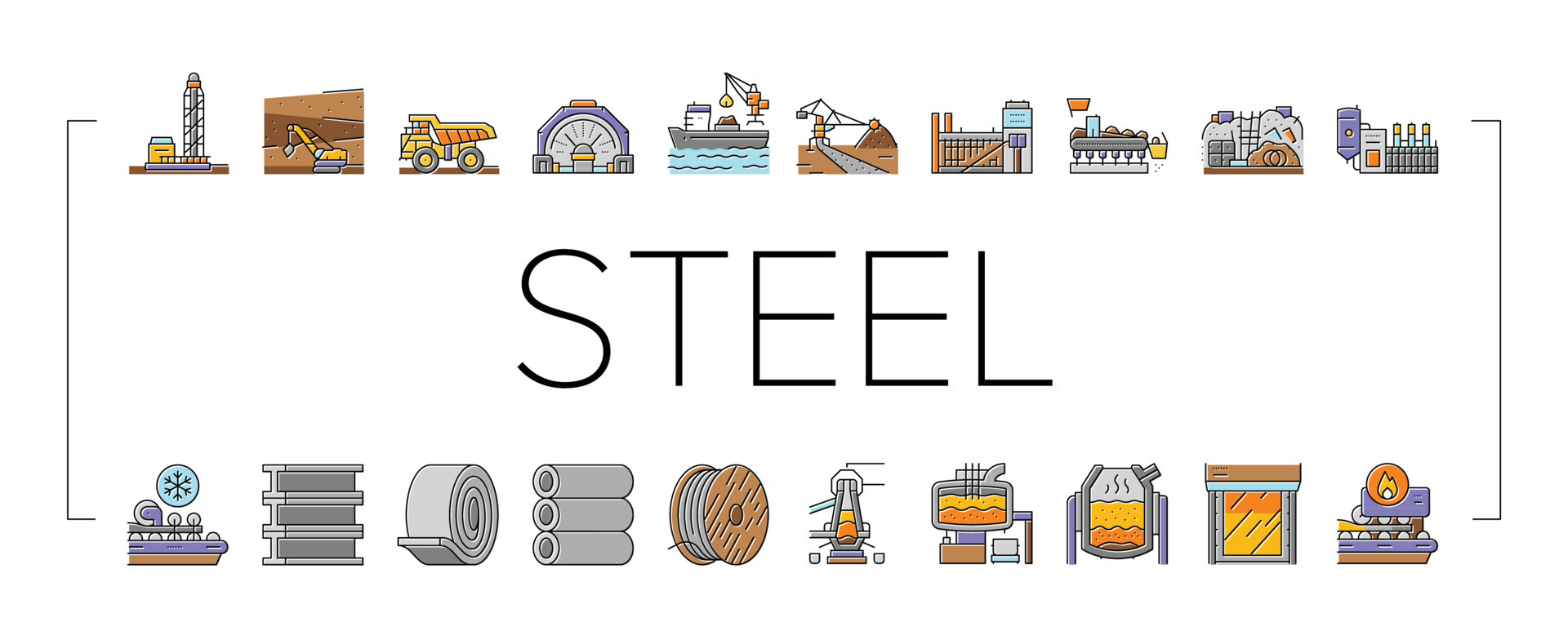 steel-production-industry-metal-icons-set-vector-21231883-vector-art-at