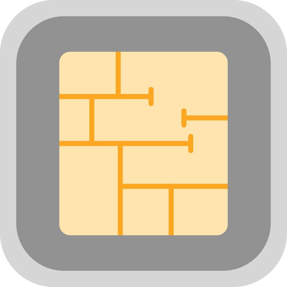 Floor Plan Vector Icon Design