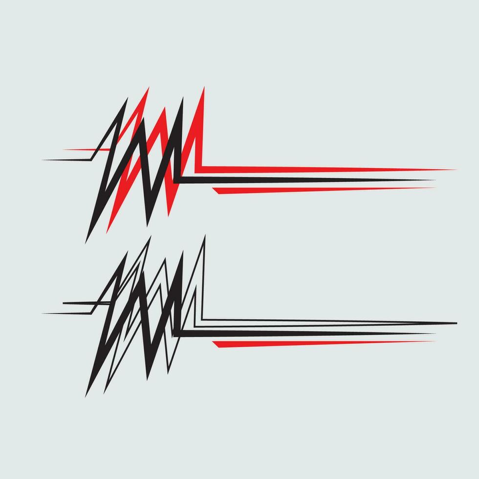 car wrapping decal vector. modern decals for cars vector