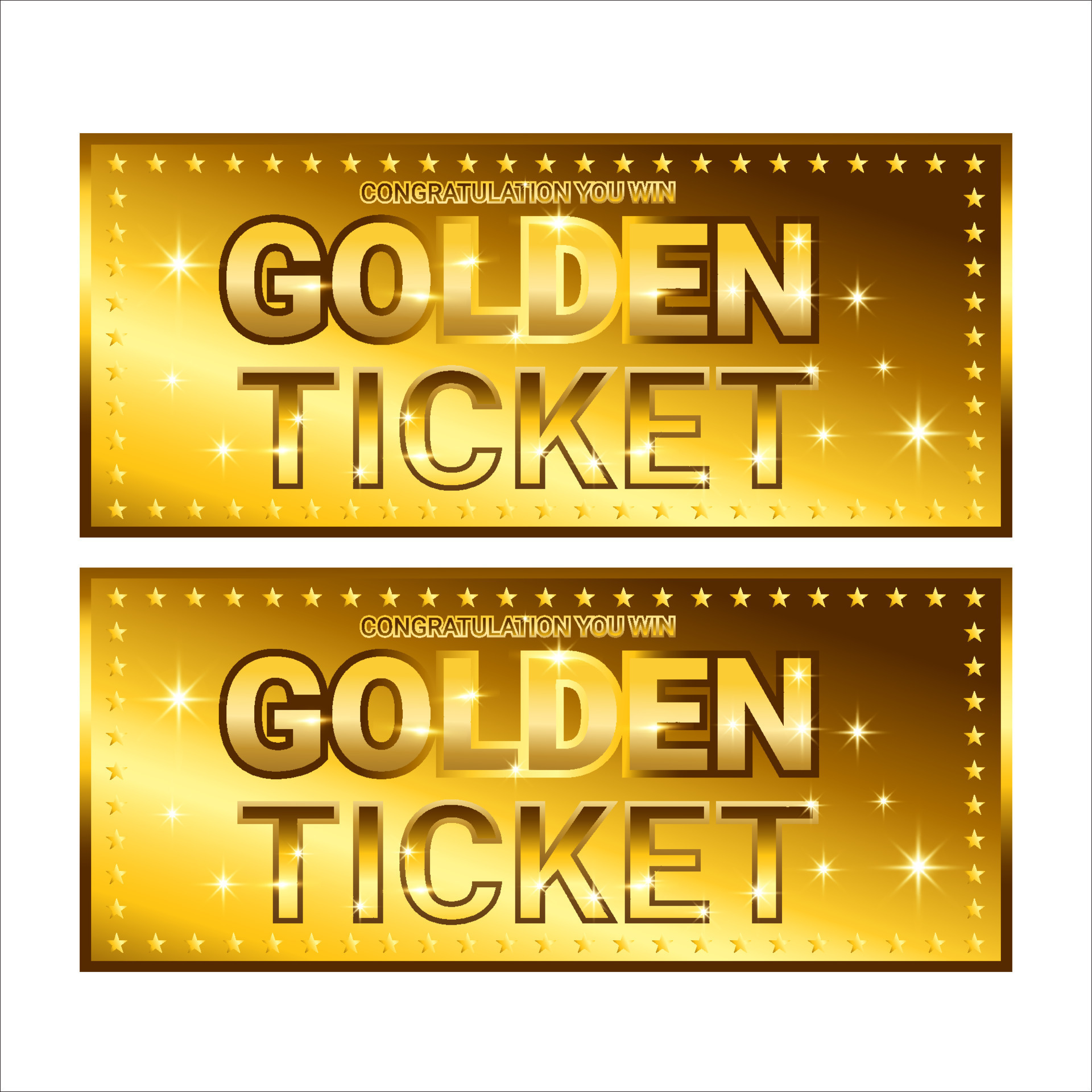 golden ticket modern illustration design vector. 21232410 Vector Art at