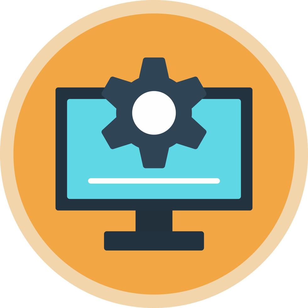 Monitor Vector Icon Design