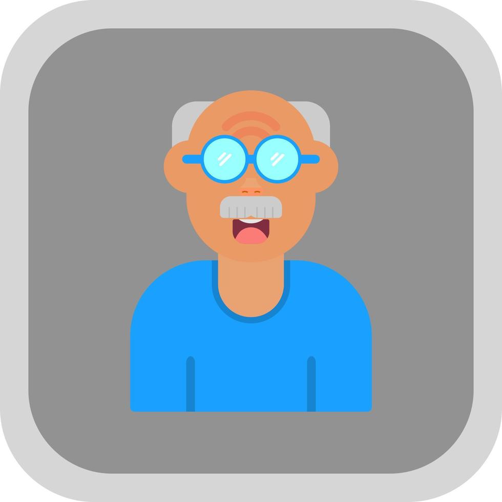 Old Man Vector Icon Design