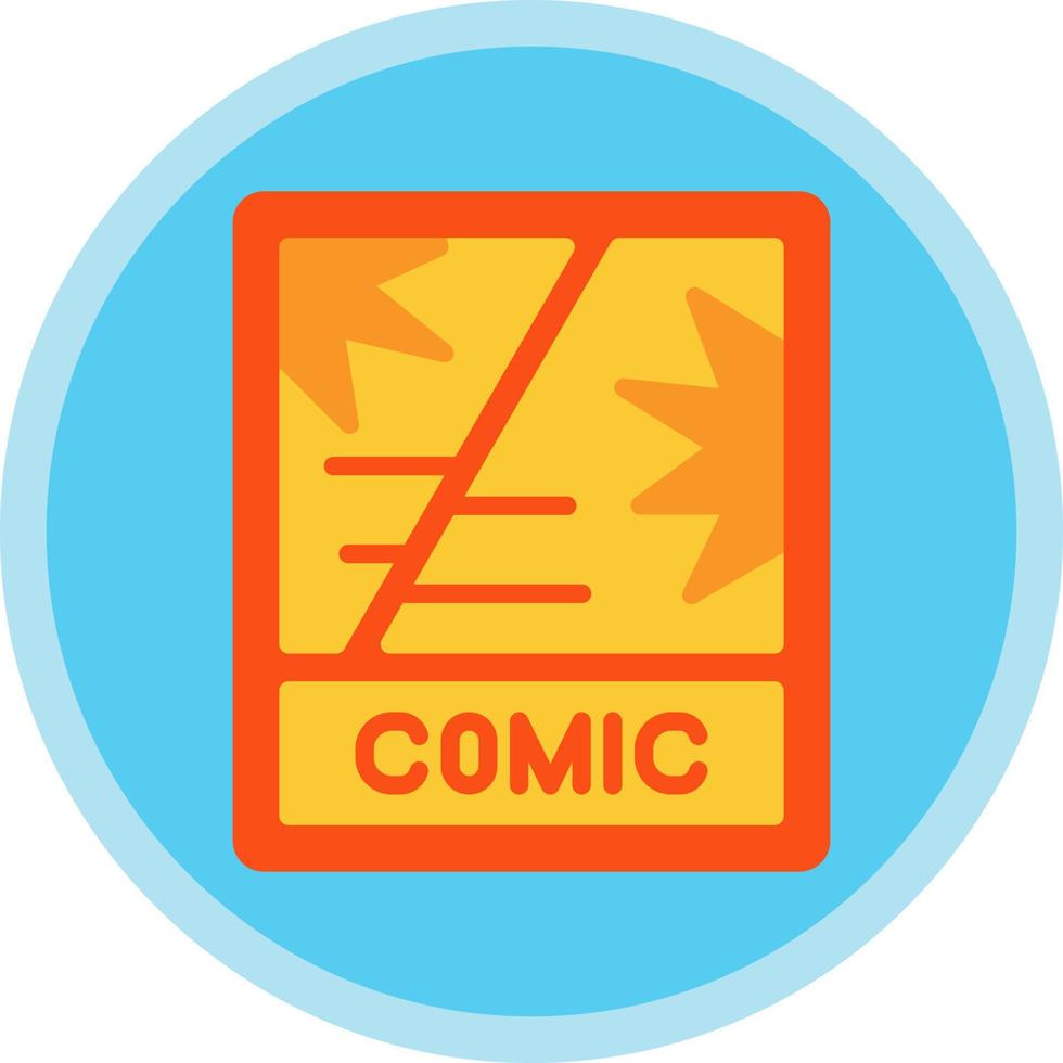 Comic Book Vector Icon Design