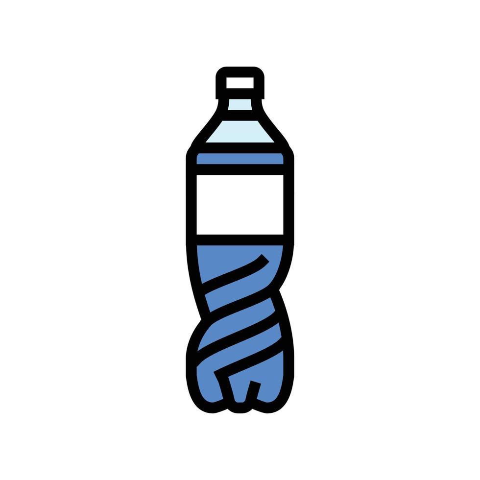 vacío soda el plastico botella color icono vector ilustración