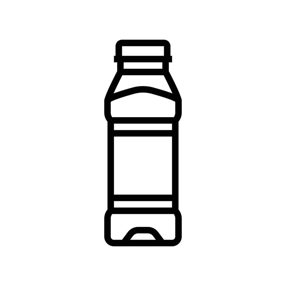 vacío jugo el plastico botella línea icono vector ilustración