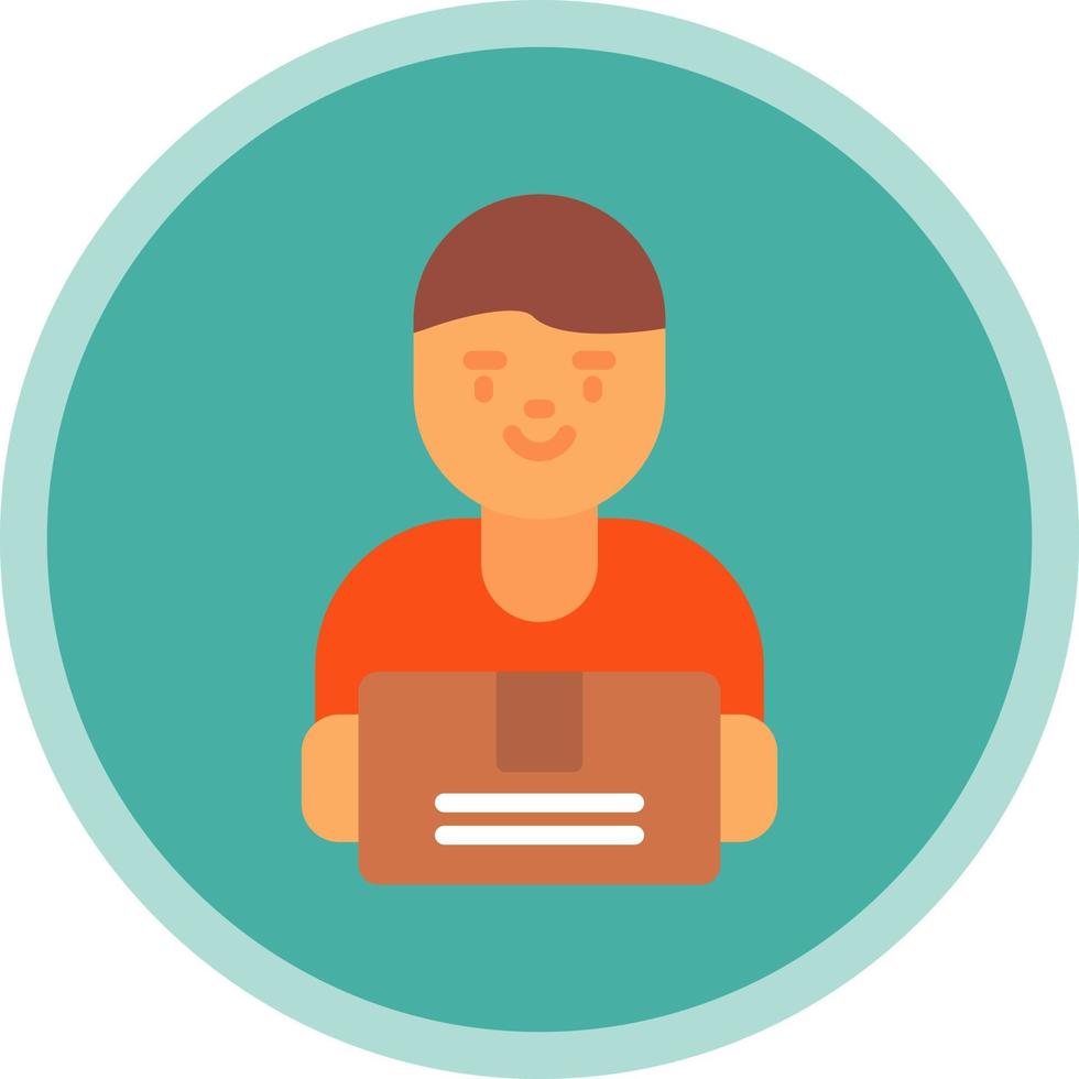 Deliveryman Vector Icon Design