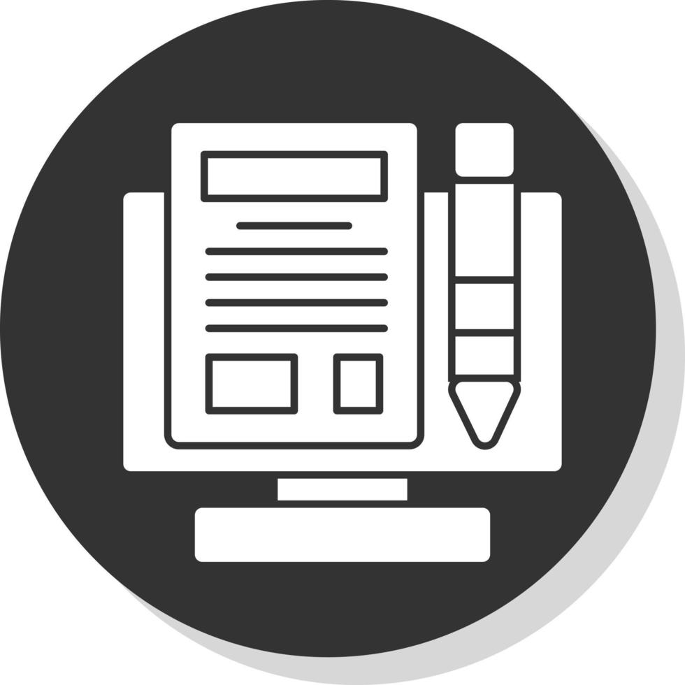 Making Blog Vector Icon Design