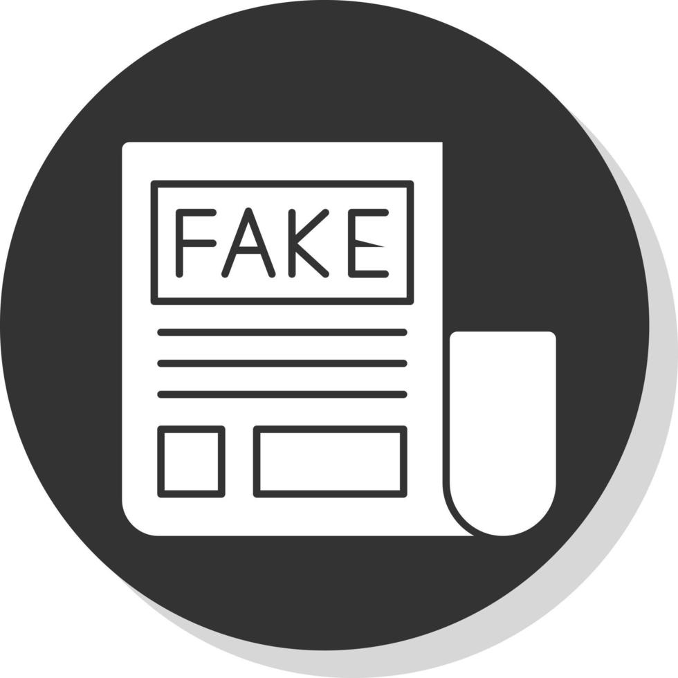 Fake News Vector Icon Design