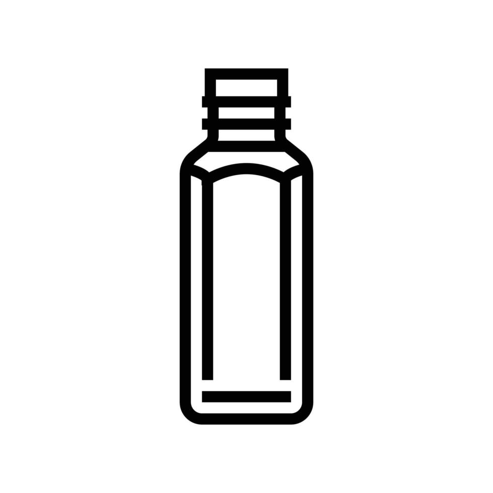 jugo el plastico botella línea icono vector ilustración