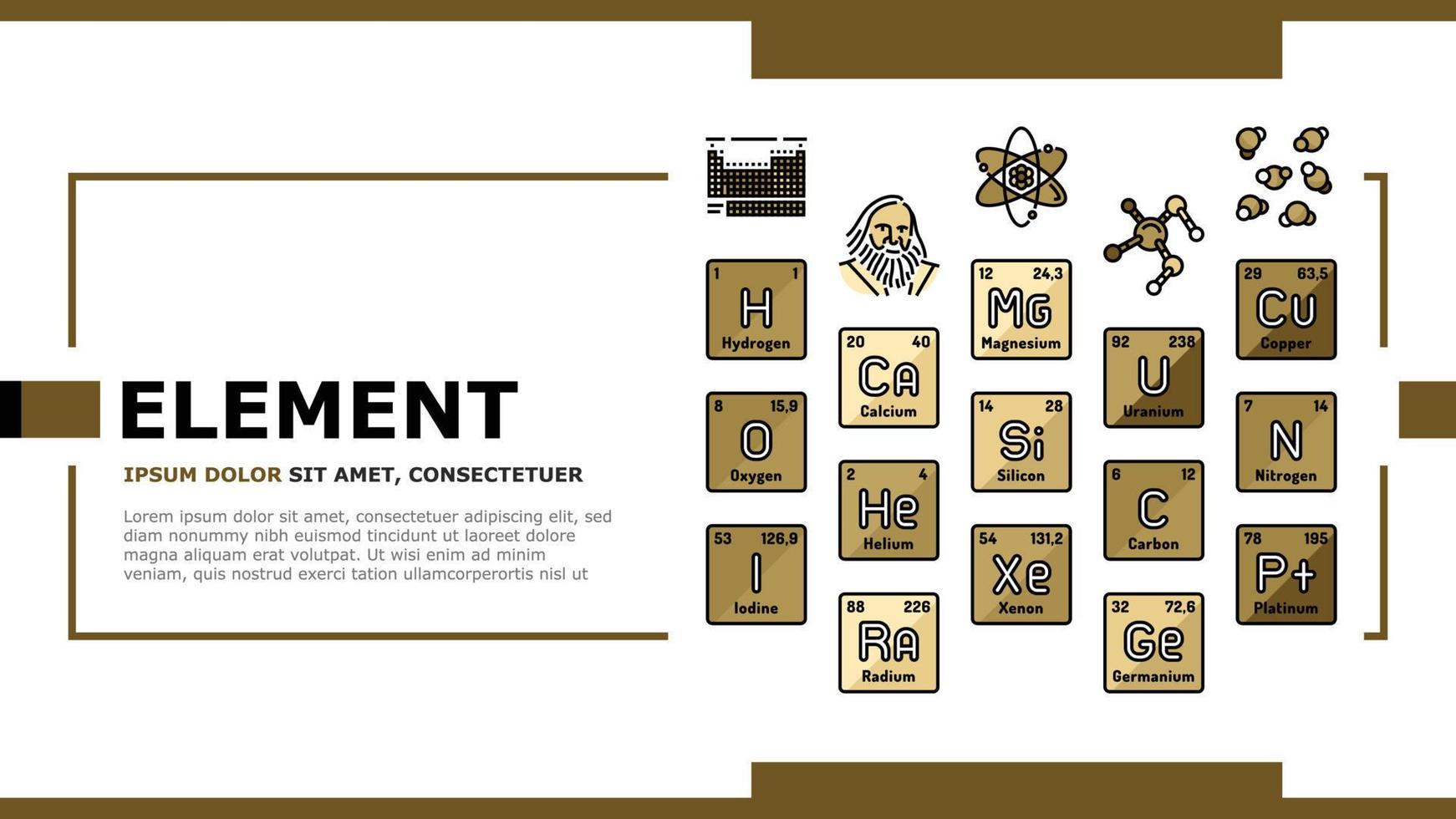 chemical science chemistry landing header vector