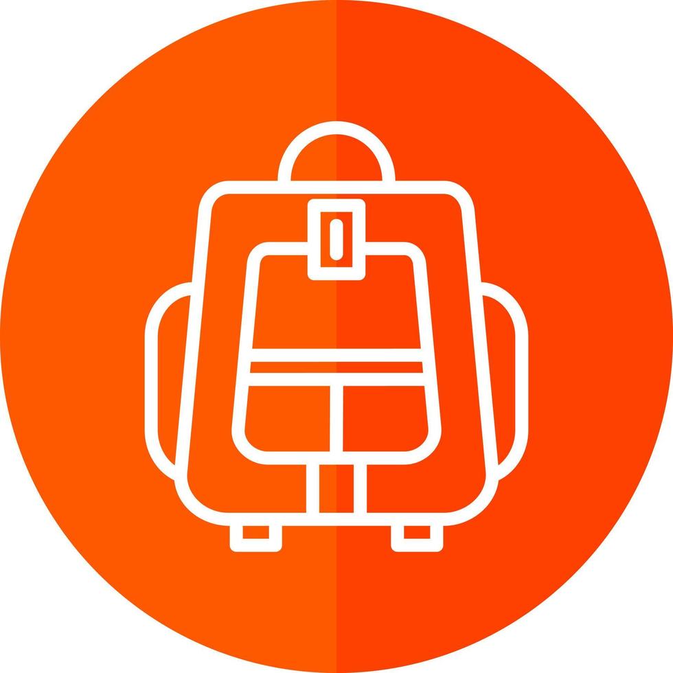 Backpacker Vector Icon Design