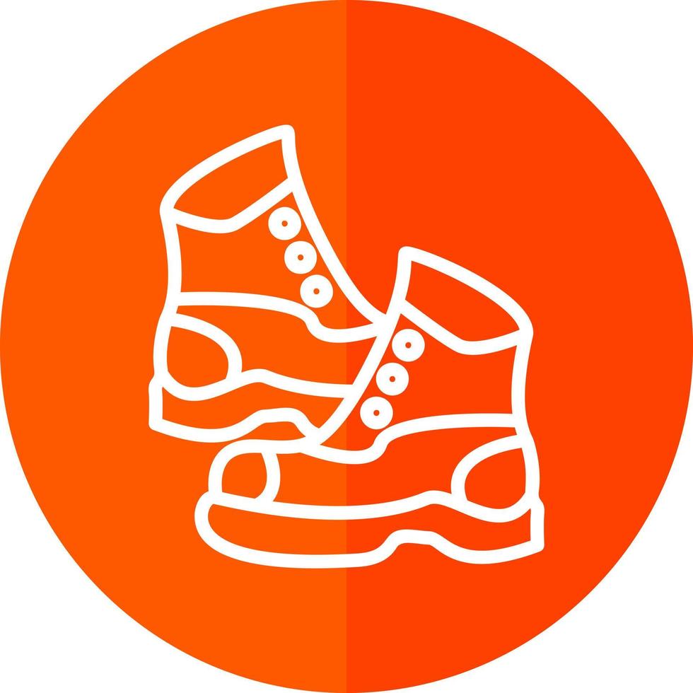 diseño de icono de vector de botas