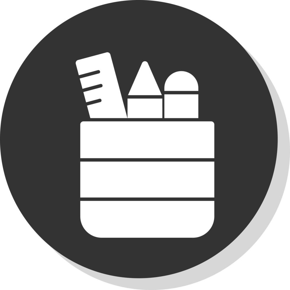 diseño de icono de vector de caja de lápiz