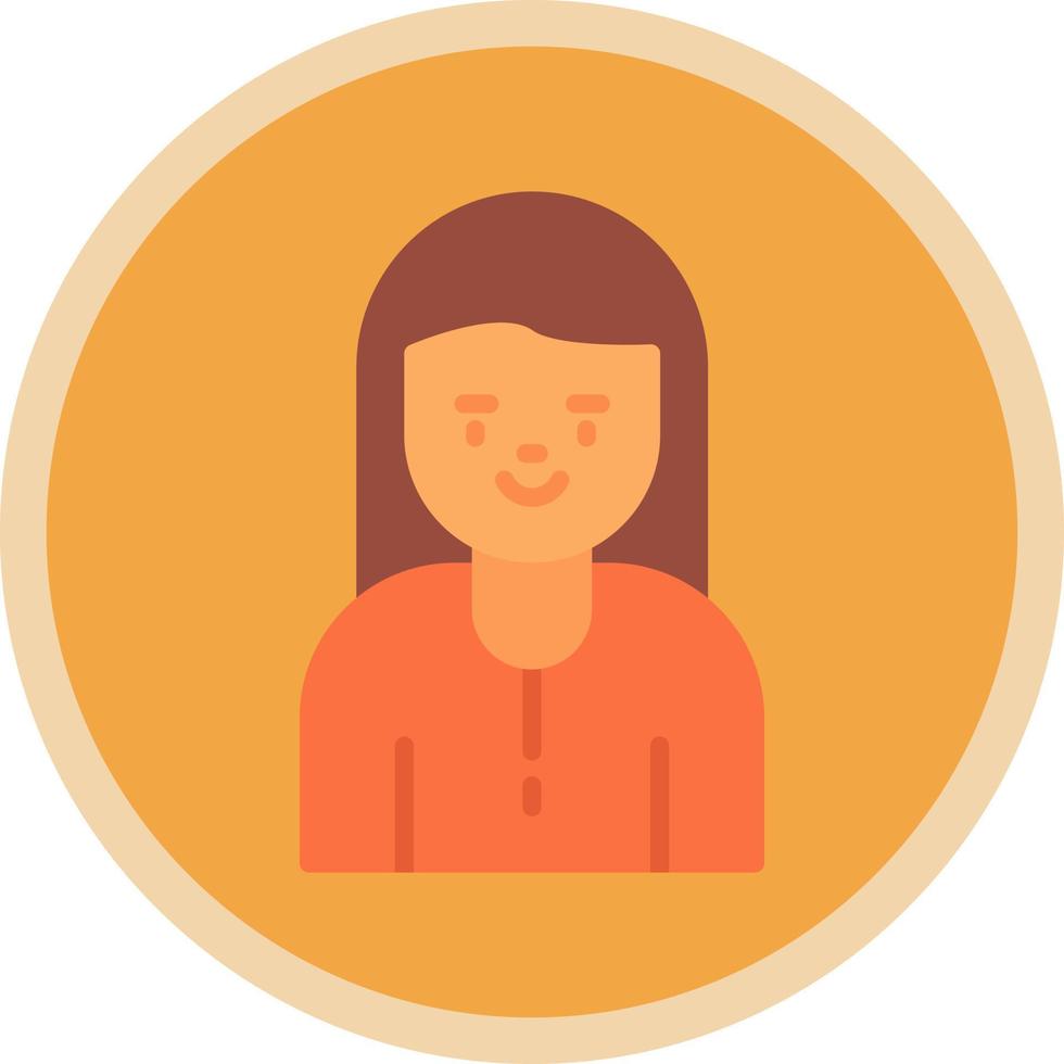 Girl Vector Icon Design