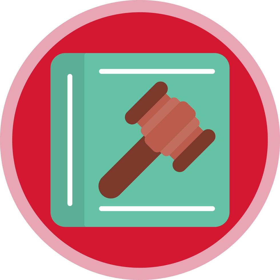 Law In Order Vector Icon Design