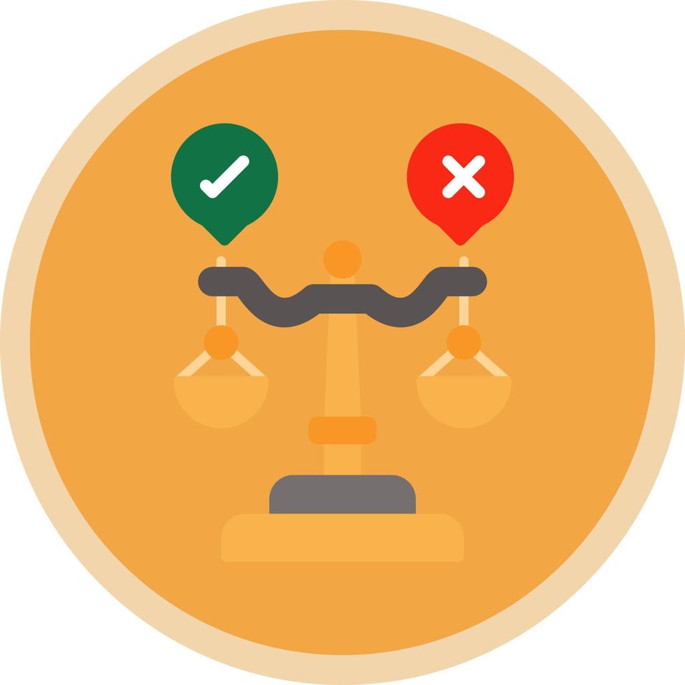 Judgment Vector Icon Design