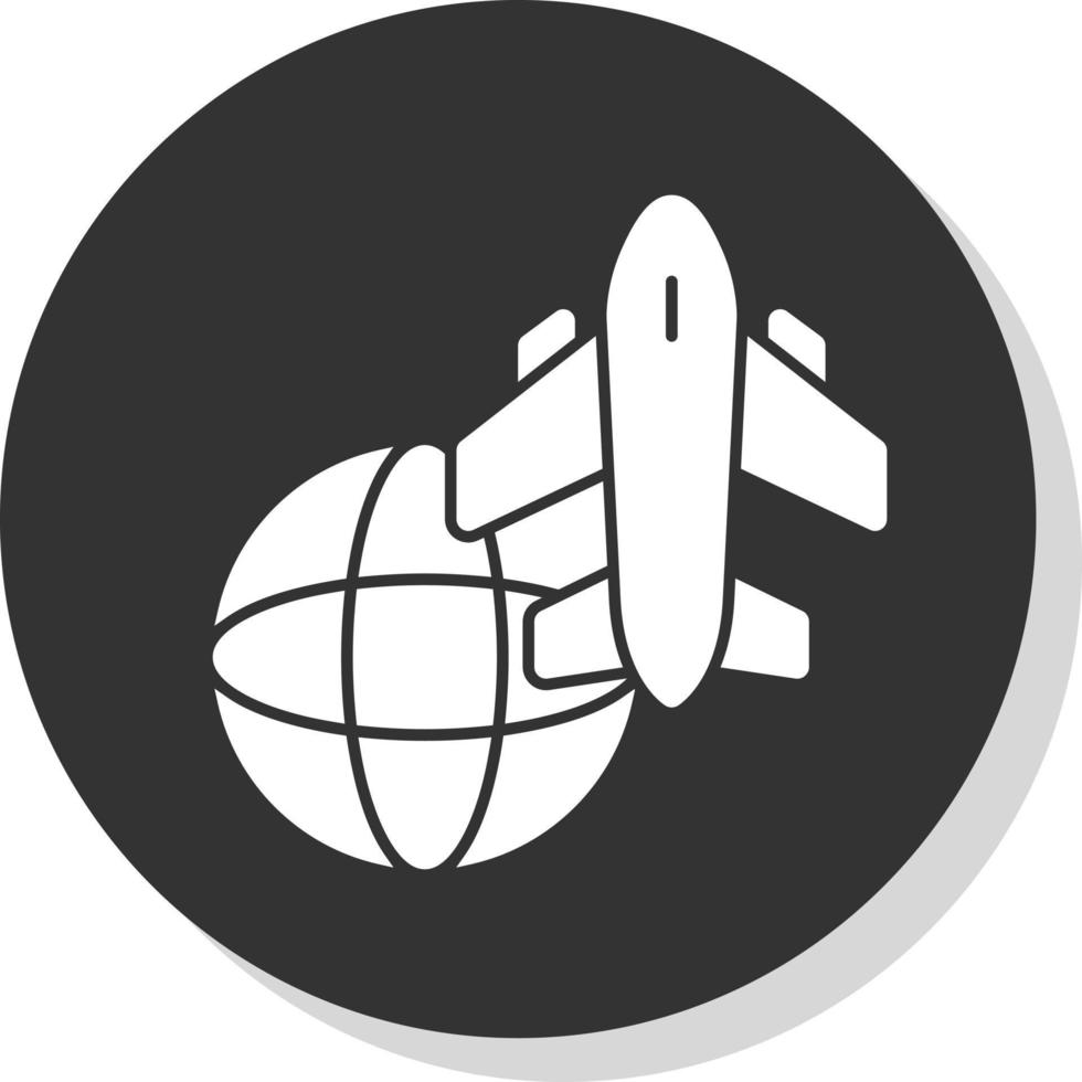 diseño de icono de vector de gira mundial