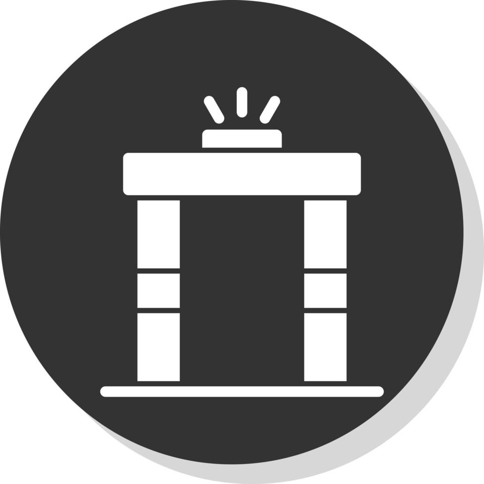 Metal Detector Vector Icon Design