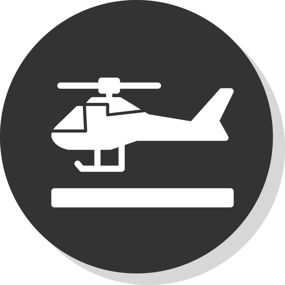 Helicopter Vector Icon Design
