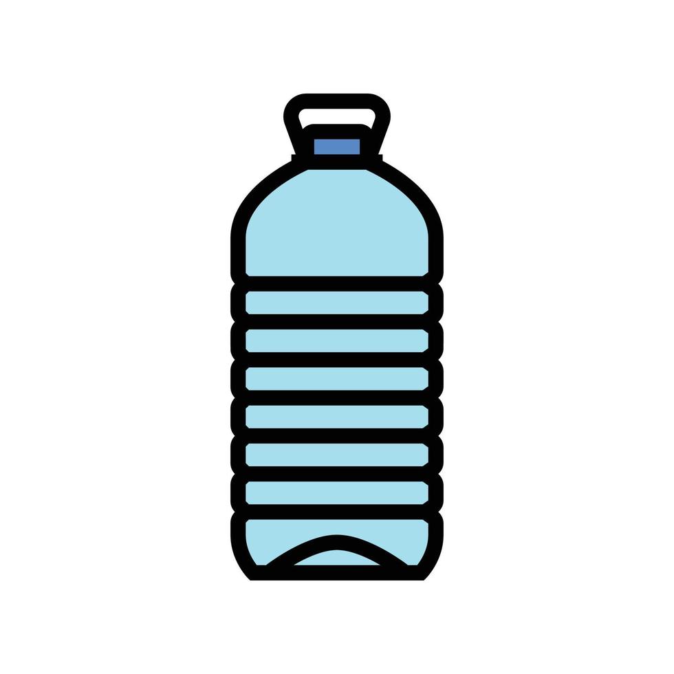 ecología agua el plastico botella color icono vector ilustración