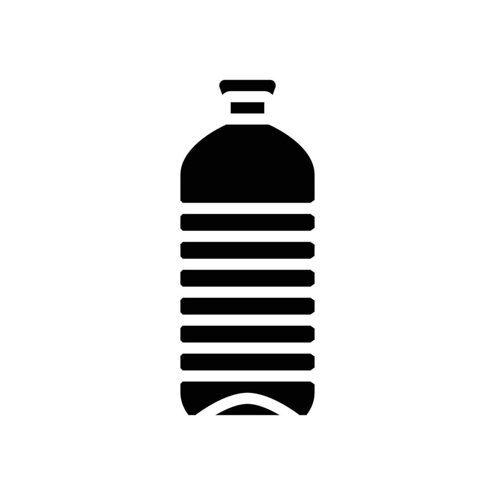 ecología agua el plastico botella glifo icono vector ilustración