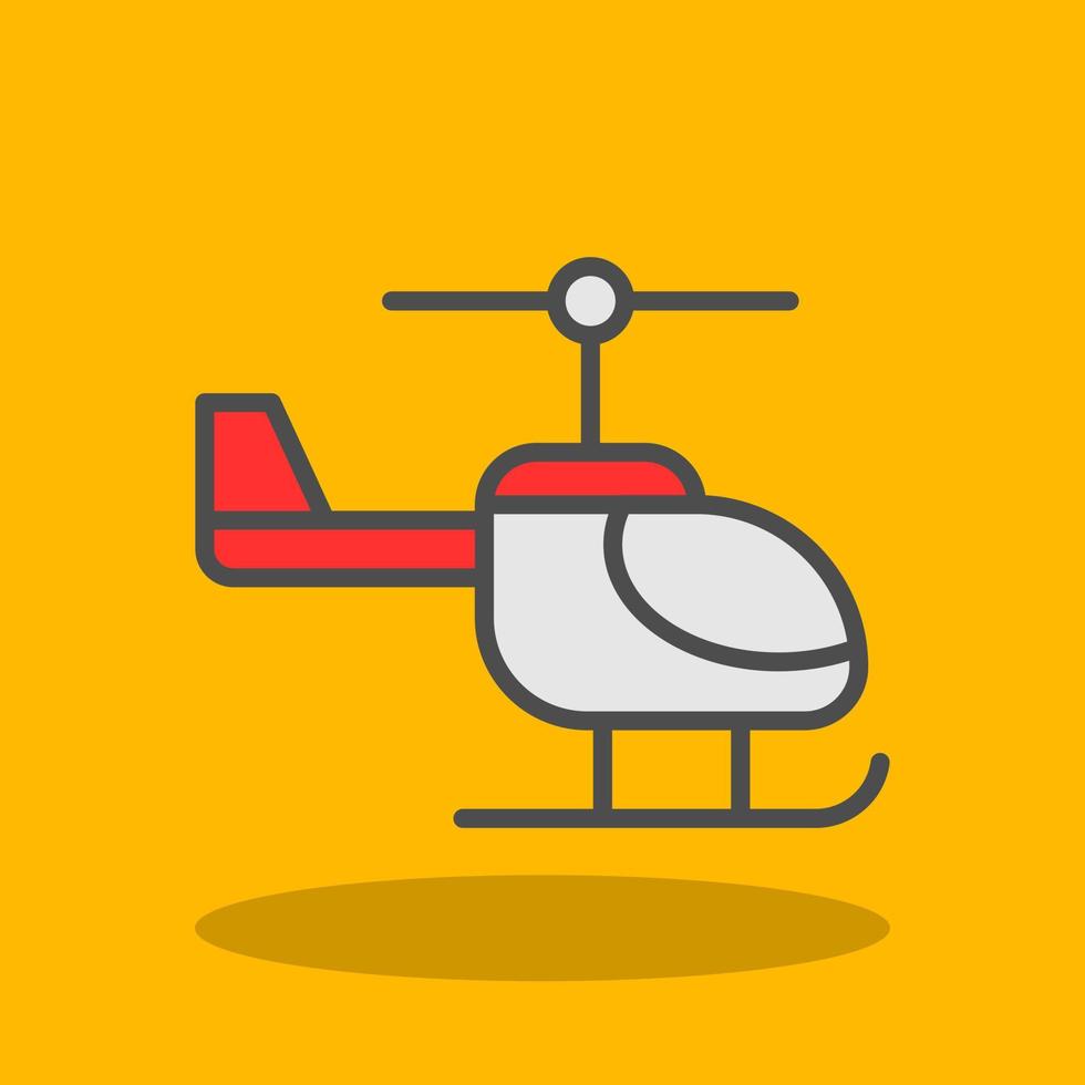 Helicopter Vector Icon Design